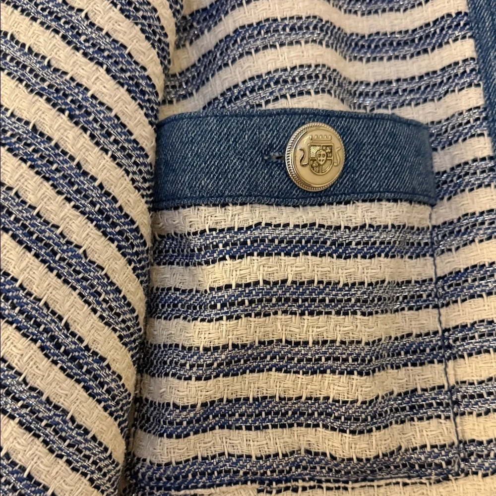 Veronica Beard Stripe Tweed Blazer - Picture 4 of 7